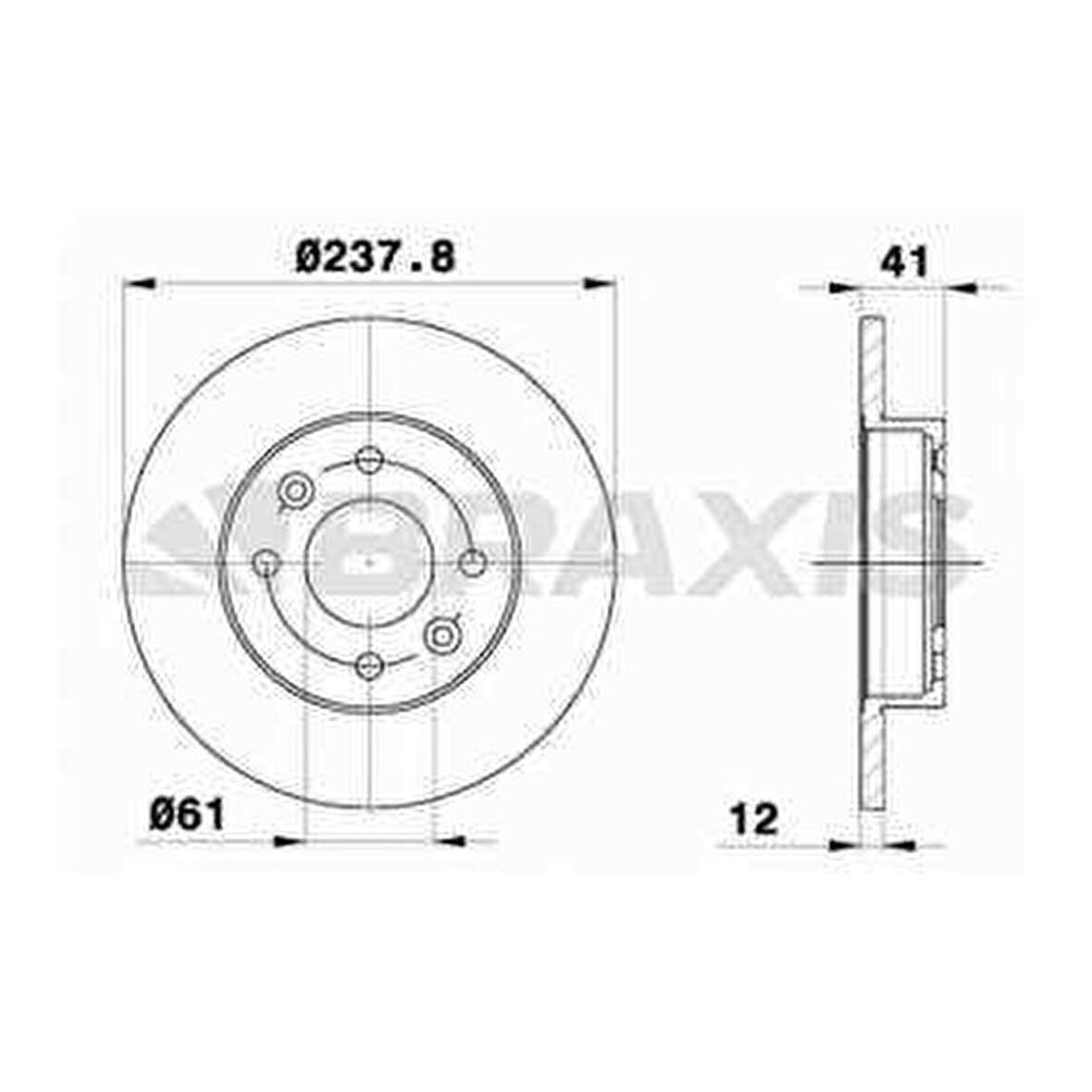 ON FREN DISK AYNASI R9 R11 R19 R21 CLIO I II SYMBOL EXPRES MEGANE I LOGAN SANDERO 1.2 - 1.4 - 1.6 - 1.9 - BRAXIS AE0014