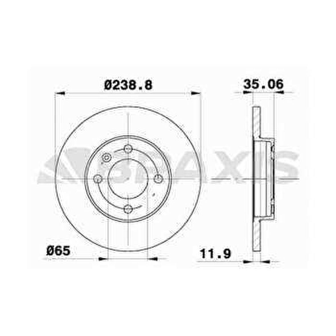 ON FREN DISK AYNASI GOLF I - II - III 1.6 1.8 1.9D 1.9TD 74 83 PASSAT 1.6 1.6D 1.6 TD 1.8 73 88 - BRAXIS AE0052