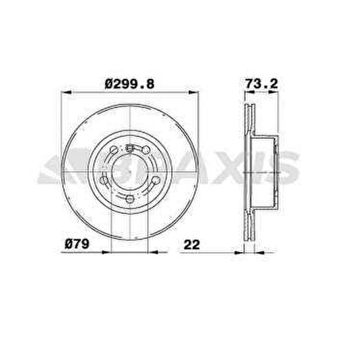 ON FREN DISKI BMW F20 F21 F30 F31 F34 - BRAXIS AD1031