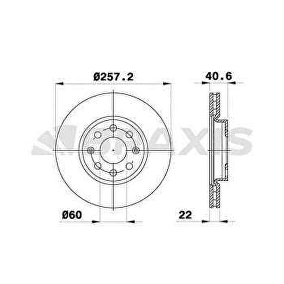 ON FREN DISK AYNASI OPEL ADAM CORSA 1.4I 1.2I - BRAXIS AE0007