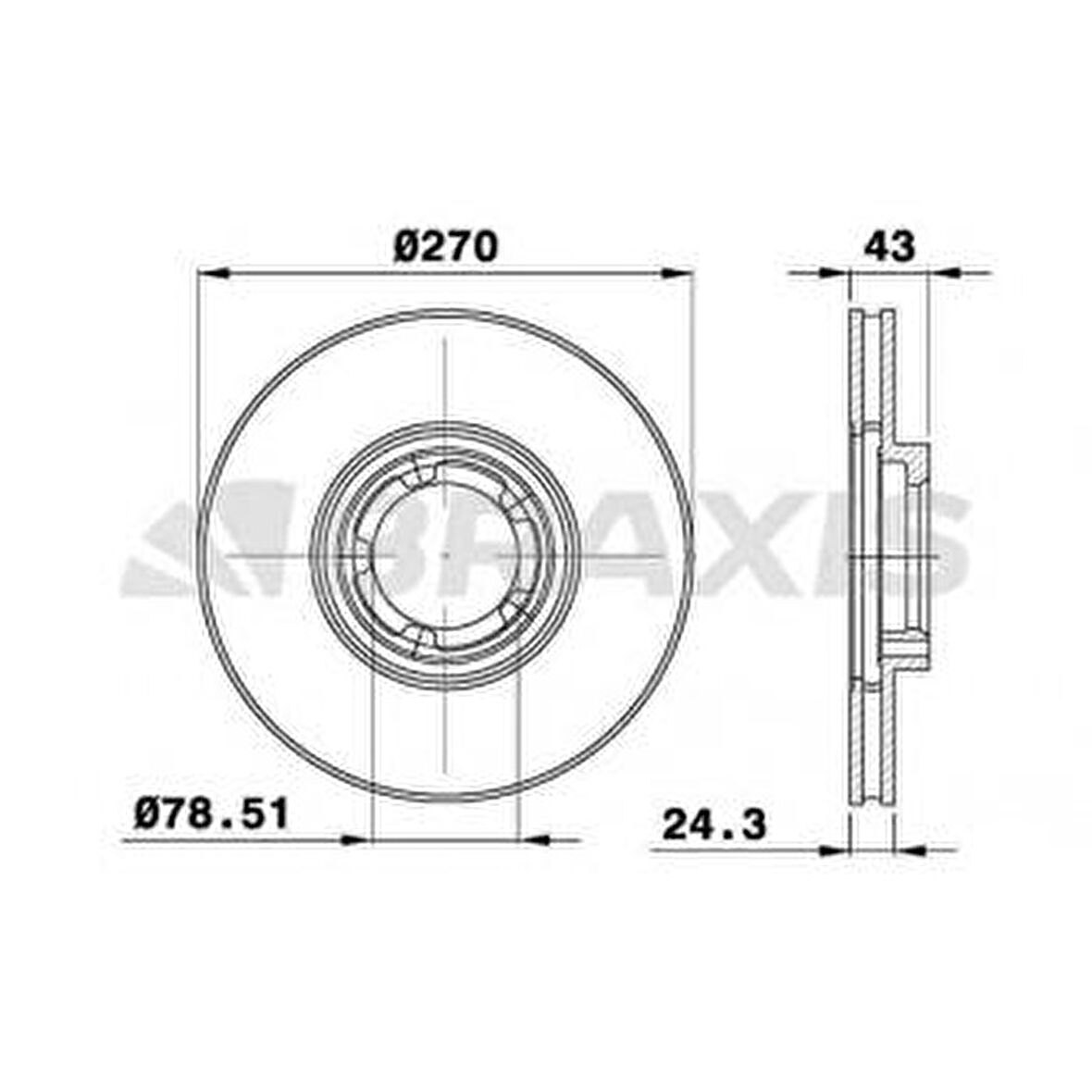 ON FREN AYNASI HAVALI TRANSIT TOURNEO TRANSIT 2.0 - 2.4 - 2.5D - 2.5TD 94-00 15 JANT - BRAXIS AE0157