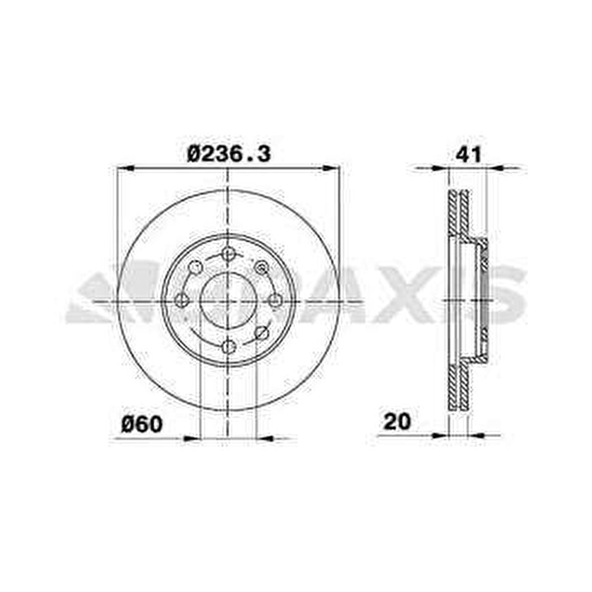 ON FREN DISKI ASTRA F 92-98 CORSA B 93-02 ASTRA CLASSIC 99-02 - BRAXIS AE0032