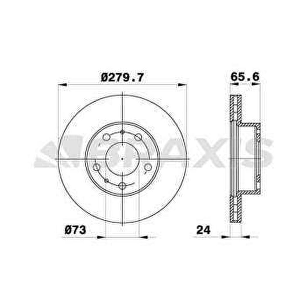 ON FREN DISK AYNASI BOXER JUMPER DUCATO TUM MODELLER 97 13 1000 1400KG 14Q 15 JANT HAVA SOGUT - BRAXIS AE0085
