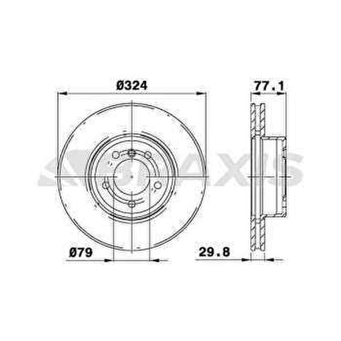 ON FREN DISKI BMW E60 E61 E63 E64 - BRAXIS AD0189