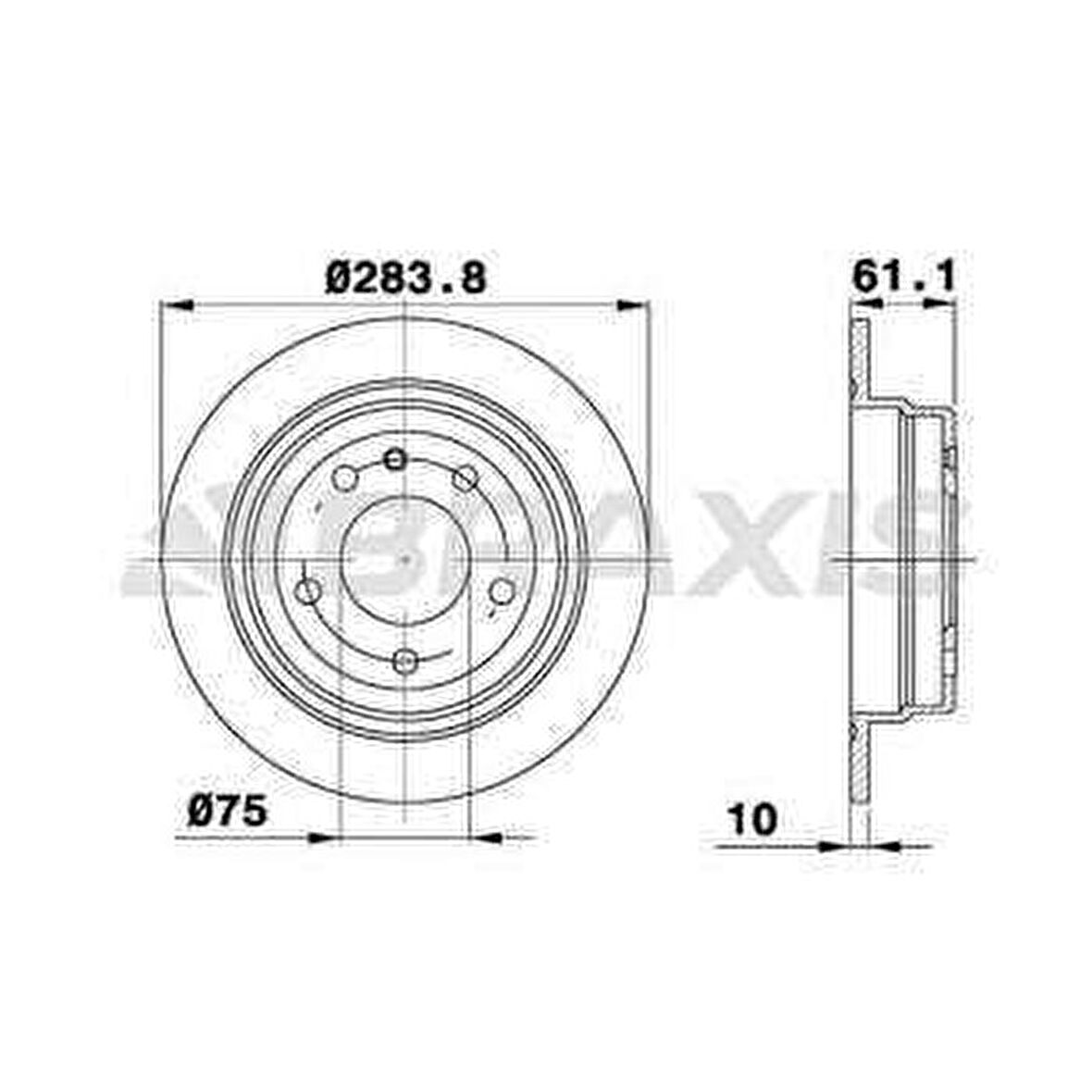 ARKA FREN DISK AYNASI BMW SERIE 3 1.8I - BRAXIS AE0738