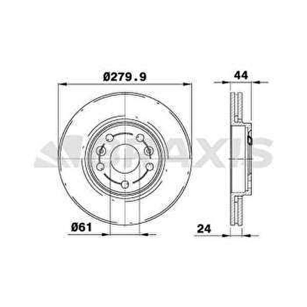 ON FREN DISK AYNASI MGN II 2.0 DCI 05=- HAVA KANALLI - BRAXIS AE0777