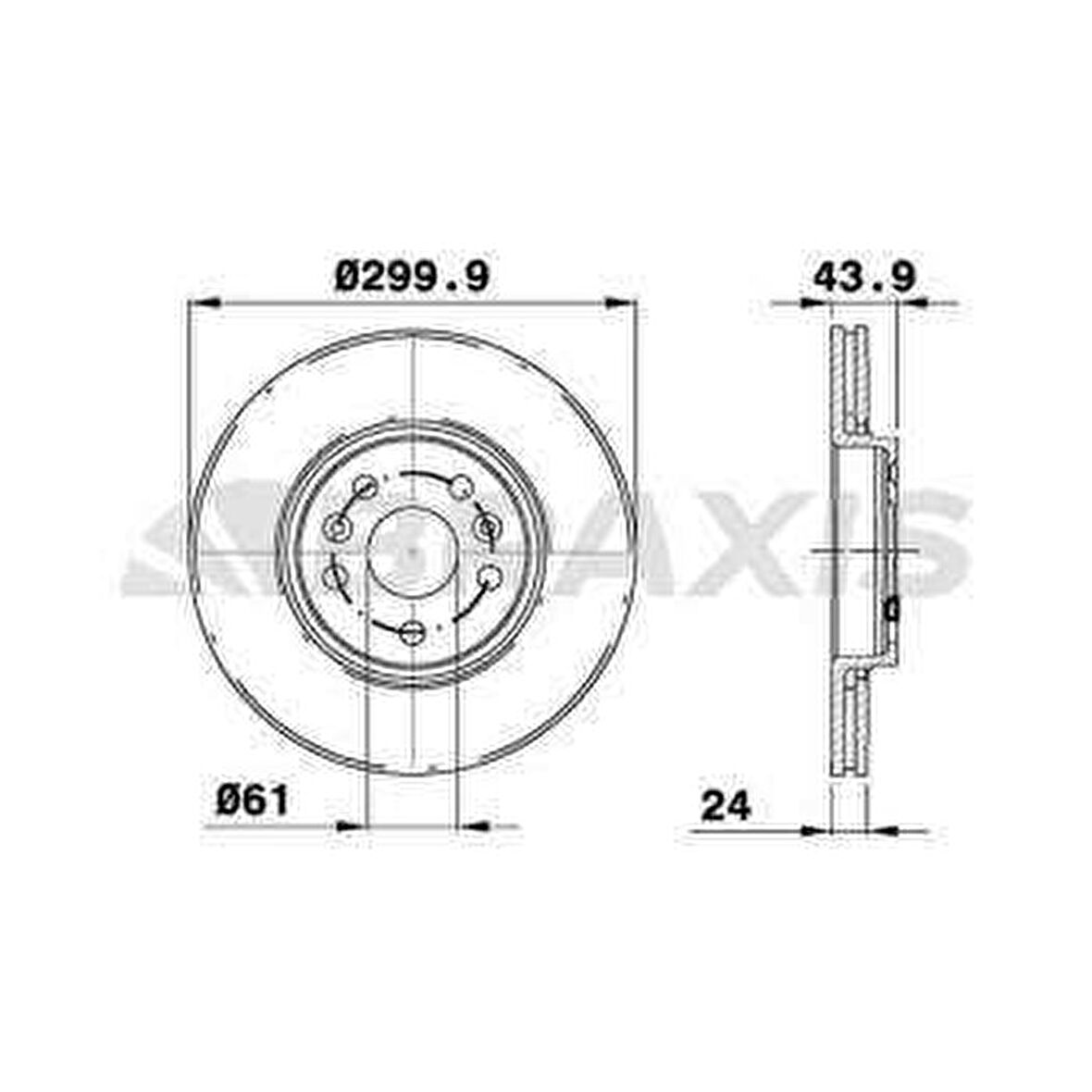 ON FREN DISK AYNASI SCENIC II GRAND SCENIC II 2.0 DCI 05=- HAVA KANALLI - BRAXIS AE0778