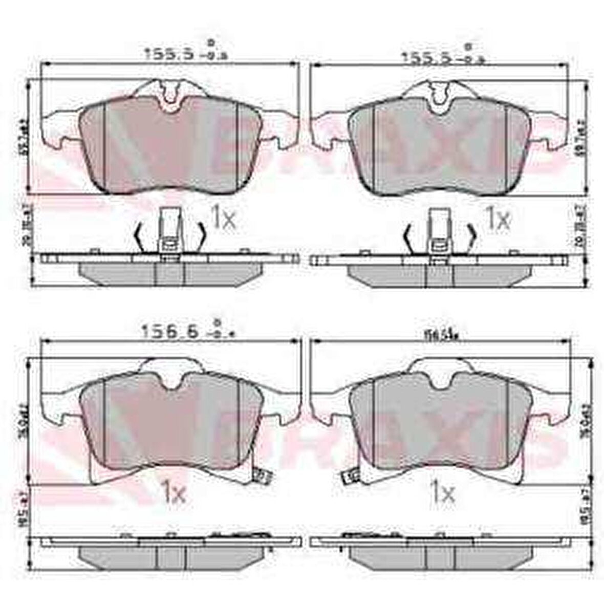 ON FREN BALATASI ASTRA H - MERIVA A - MERIVA B - ZAFIRA B - CORSA C - COMBO C Y17DT Z17DTH - BRAXIS AA0604