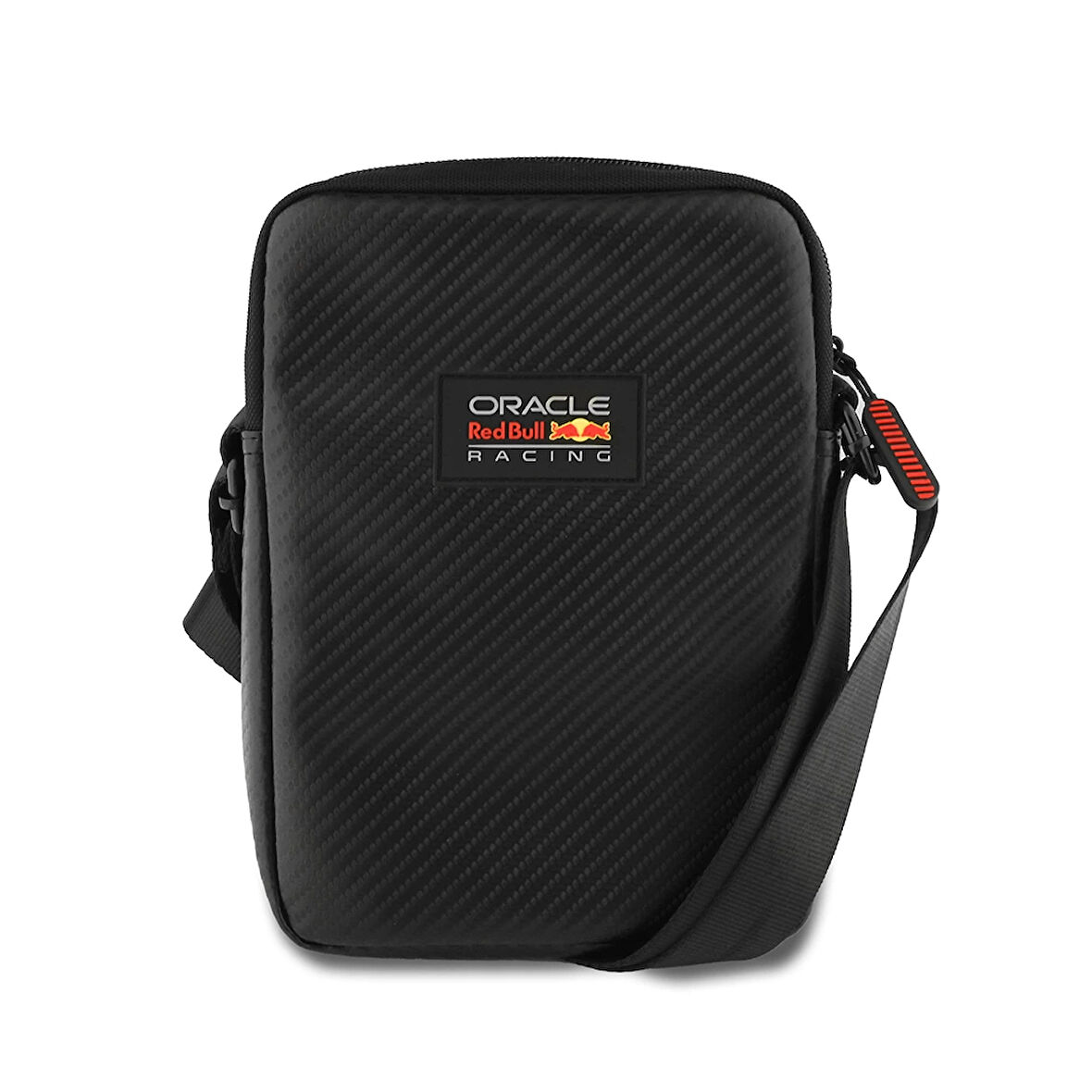 Redbull Orjinal Lisanslı PU Karbon Fiber Tasarımlı 8 inç Çapraz Vücut Çantası