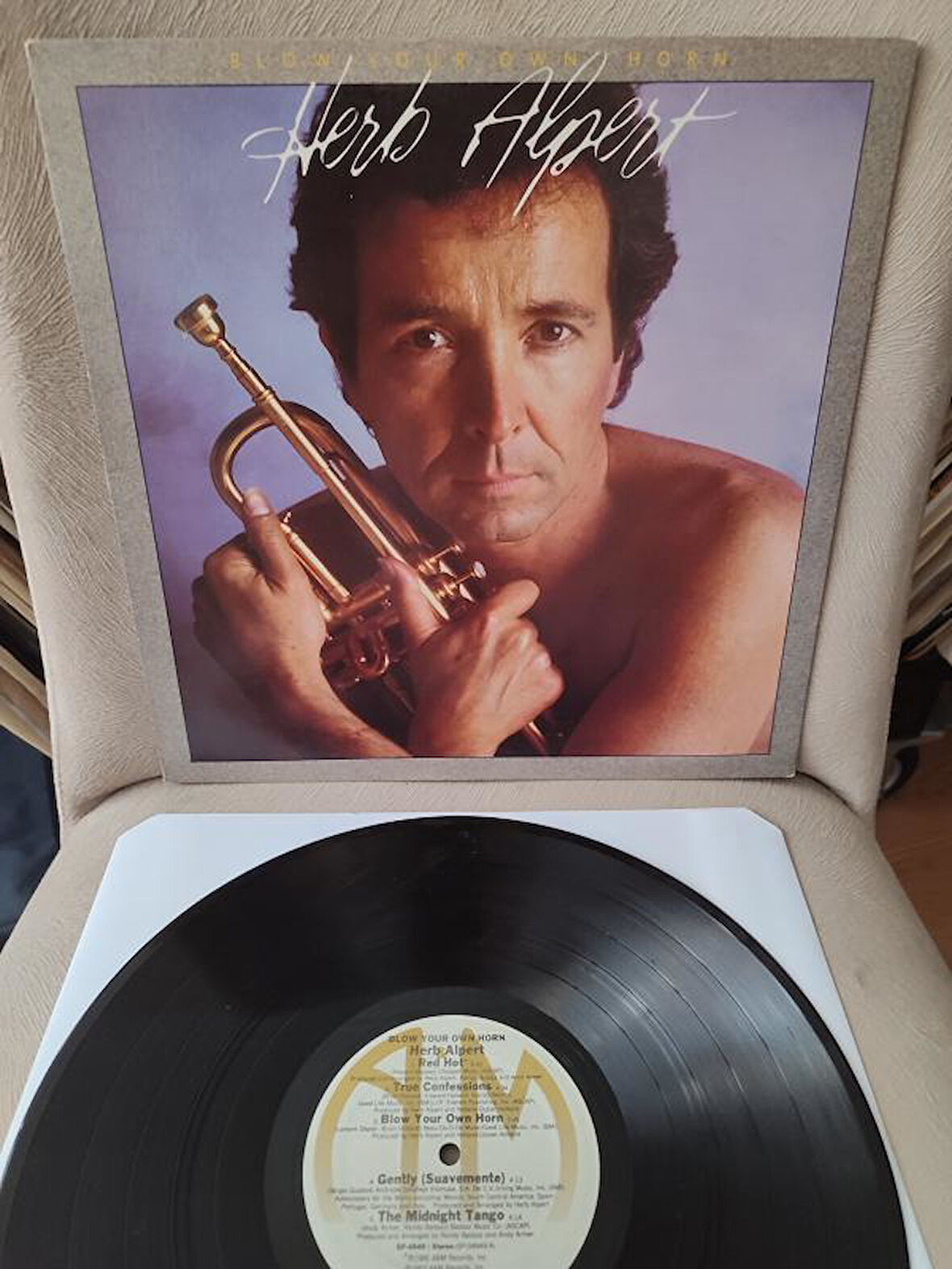Herb Alpert ‎- Blow Your Own Horn - 1983 USA Basım Albüm  LP Plak - Latin Jazz - 2. el