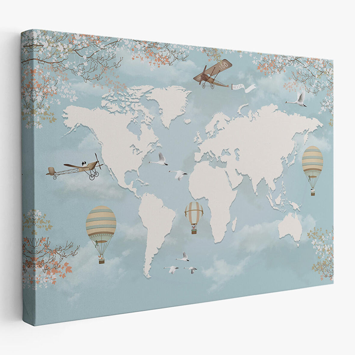 Çocuk Odası İçin Dekoratif Kanvas Duvar Tablosu-3674