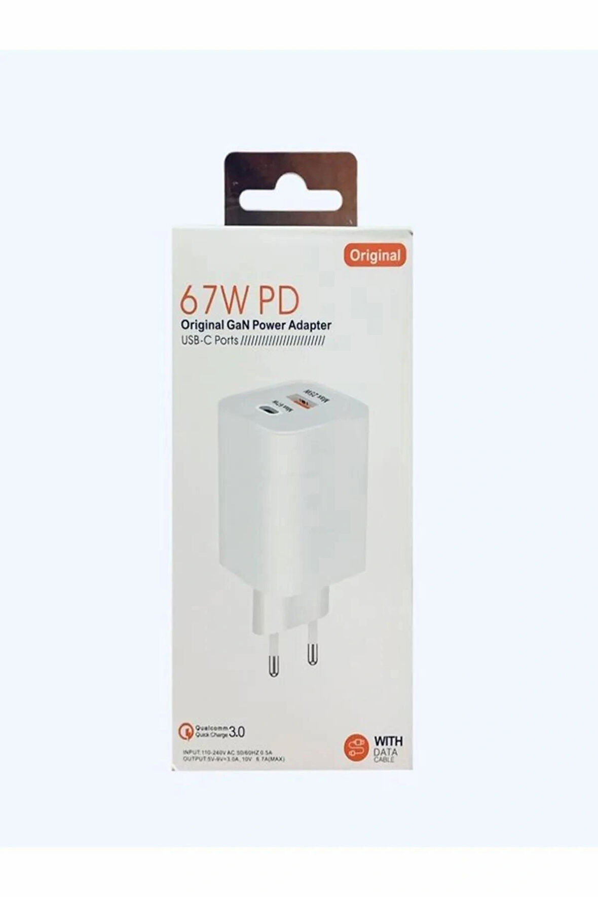 3.nesil 67W PD USB + USB C Çok Çıkışlı GaN Süper Hızlı Şarj Aleti Adaptörü