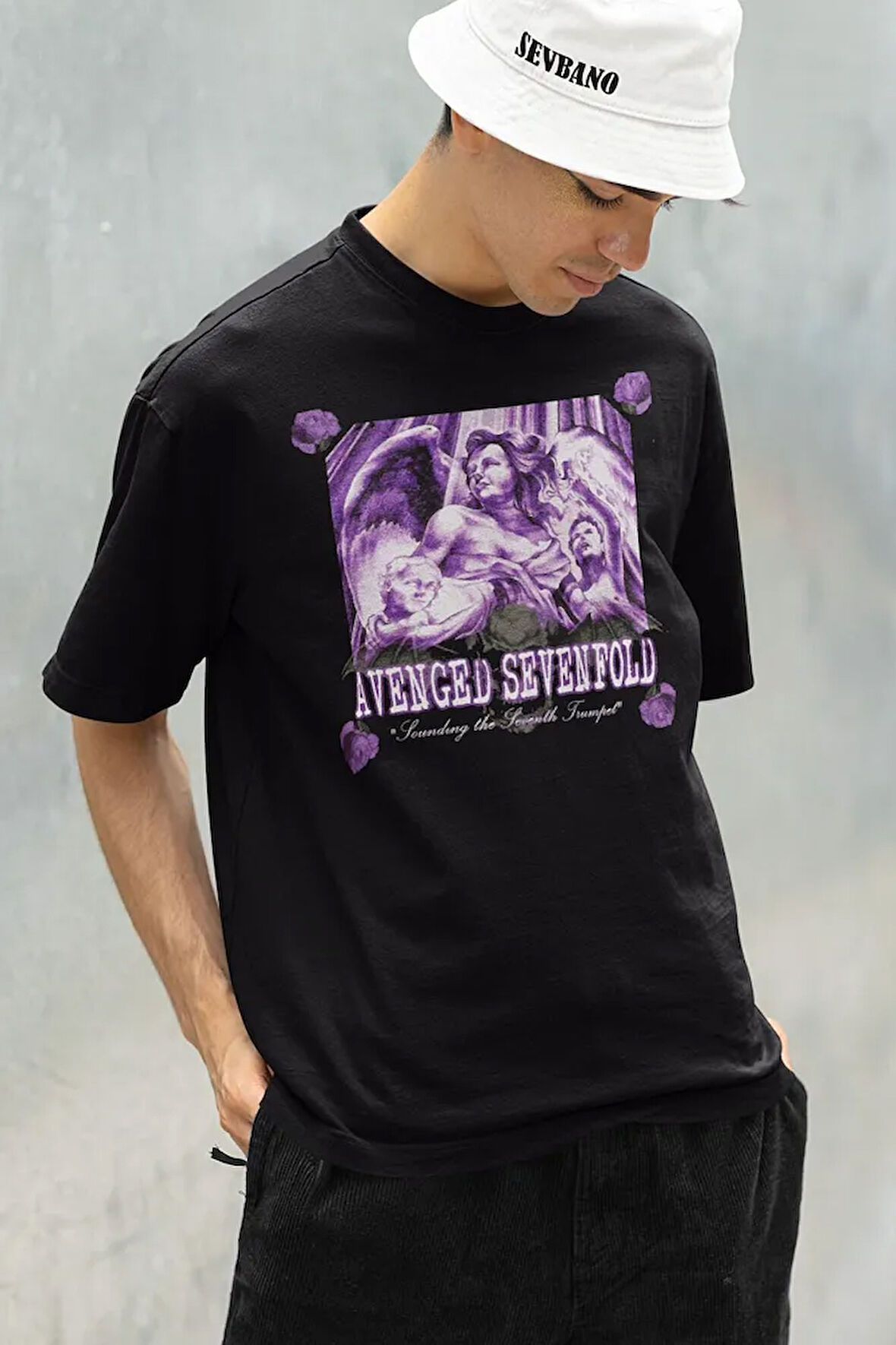 Rock Metal Müzik Grubu Avenged Sevenfold Baskılı Unisex Oversize Tişört