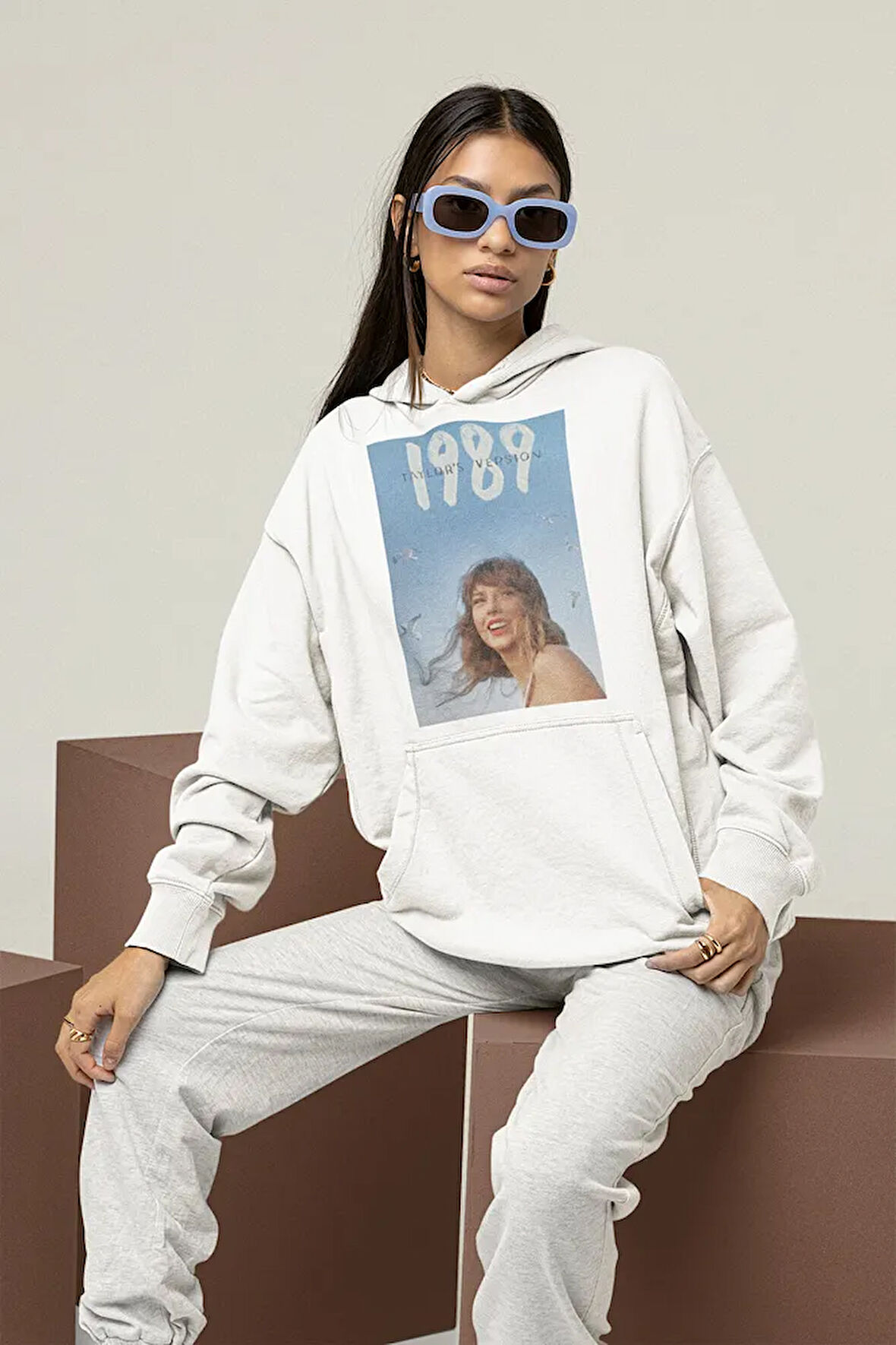 Taylor's Version 1989 Baskılı Unisex Oversize Taylor Swift Hoodie