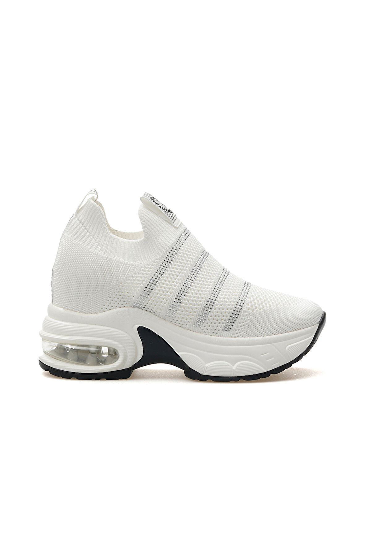 GUJA Kadın Taş Detaylı Gizli Dolgu Topuk Sneaker Günlük Ayakkabı 25y 25y300-4 Z