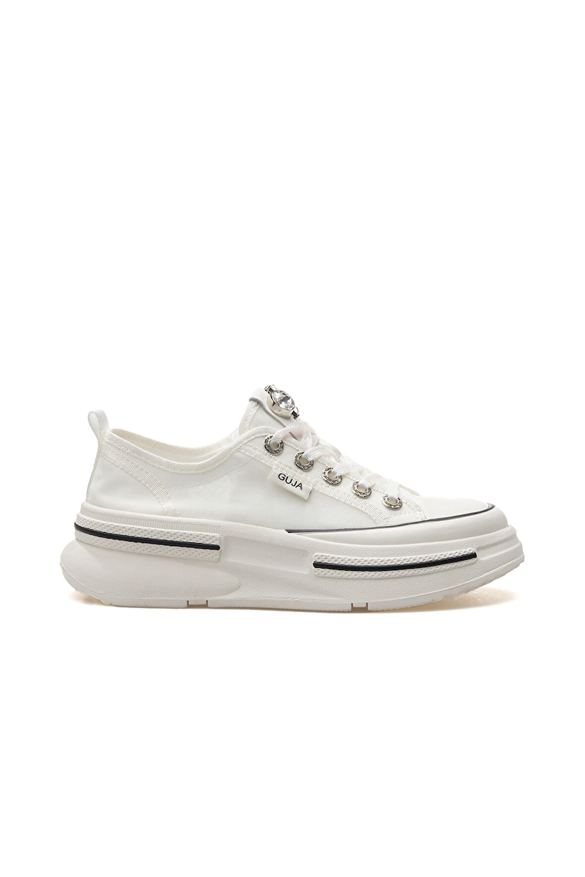 GUJA Kadın Taş Detaylı Sneaker Günlük Ayakkabı 25y 25y389 Z