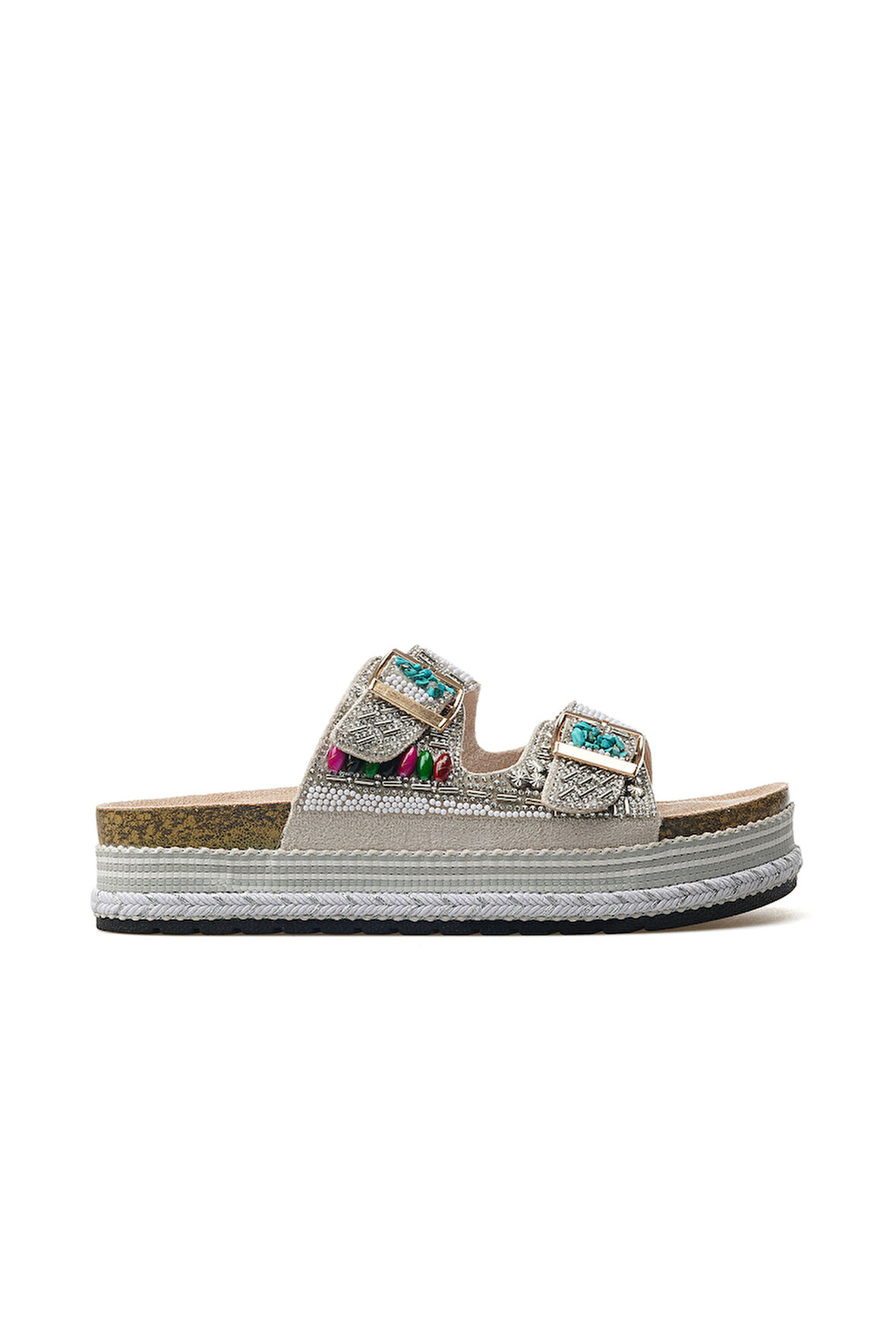 GUJA Kadın Taş Detaylı Günlük Terlik 25y 25y103 Z