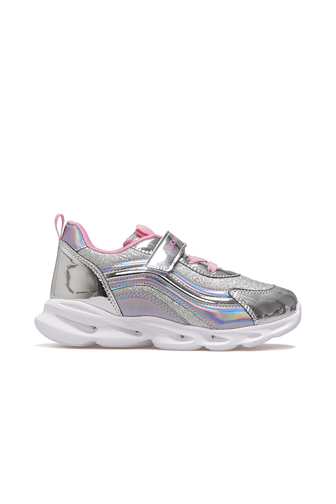BUCKHEAD Glossy Shine Kız Çocuk Hafif Işıklı Günlük Sneaker Spor Ayakkabı 25k Buck4430
