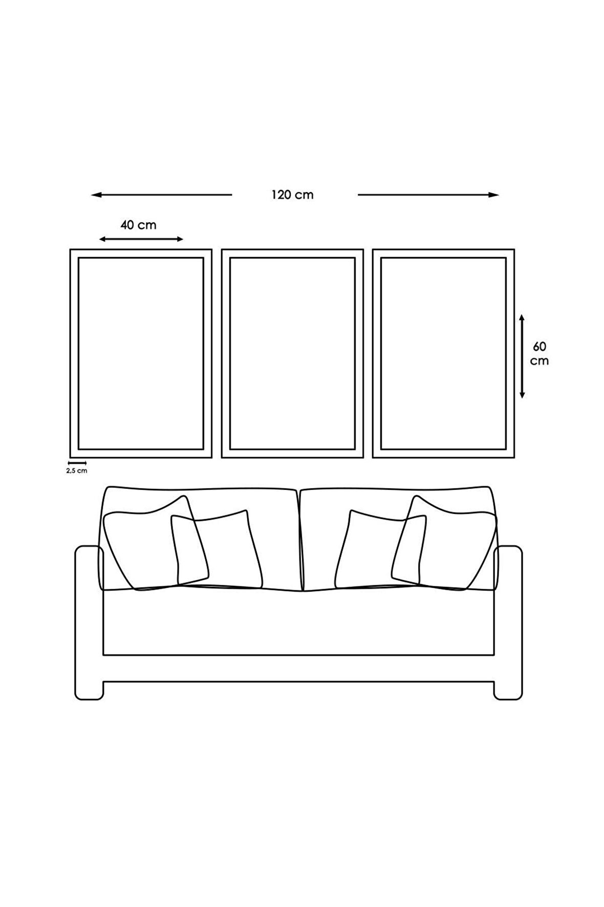 5 Parça Mdf Saksılı Pencere Manzara Tablo Ve Mdf Saat Kombin
