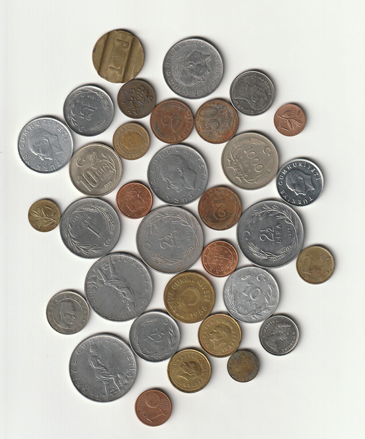 Escoines Koleksiyon 368605bdf191bb Yerli/Yabancı Koleksiyon Başlangıç seti 33Adet Eski Madeni/Jeton