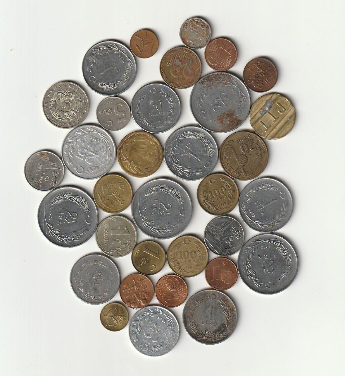 Escoines Koleksiyon 368605c2132e29 Koleksiyon Başlangıç seti 33Adet Eski Madeni para Jeton