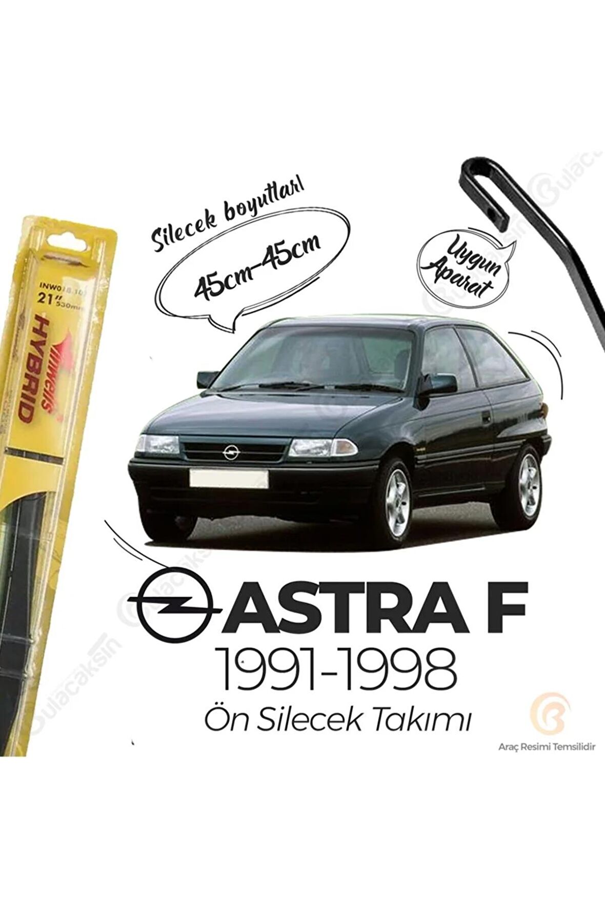 Opel Astra F Ön Silecek Takımı (1991-1998) Inwells Hibrit