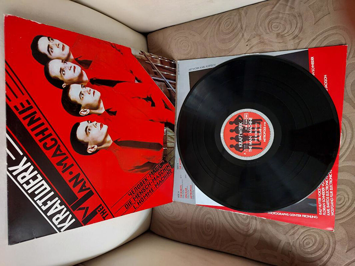 Kraftwerk – The Man Machine - 1978 Fransa Basım Albüm - LP Plak