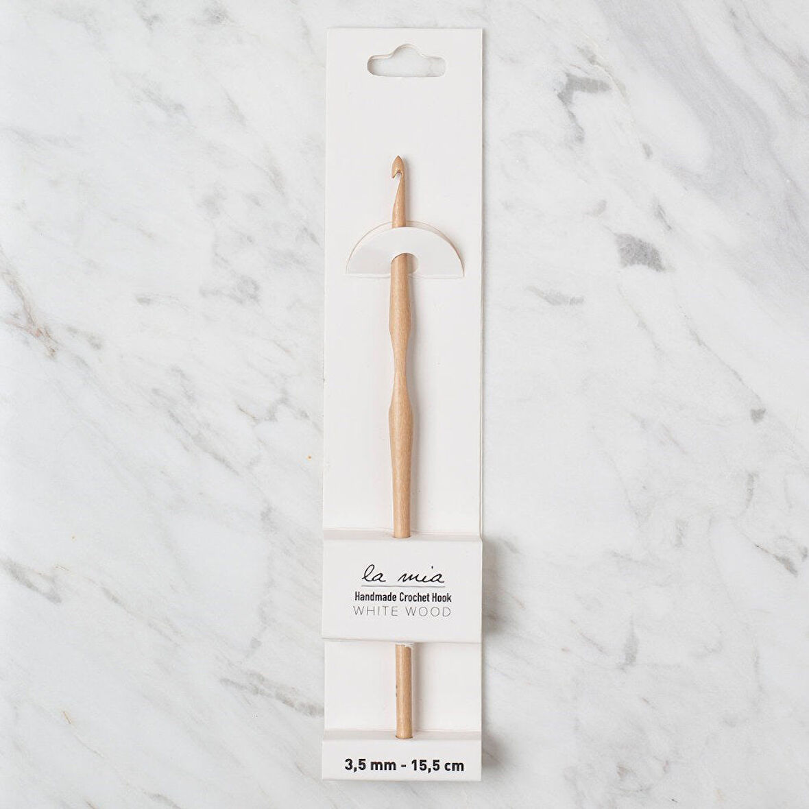 La Mia Whitewood 3.5 mm 15.5 cm Ahşap Yün Tığ