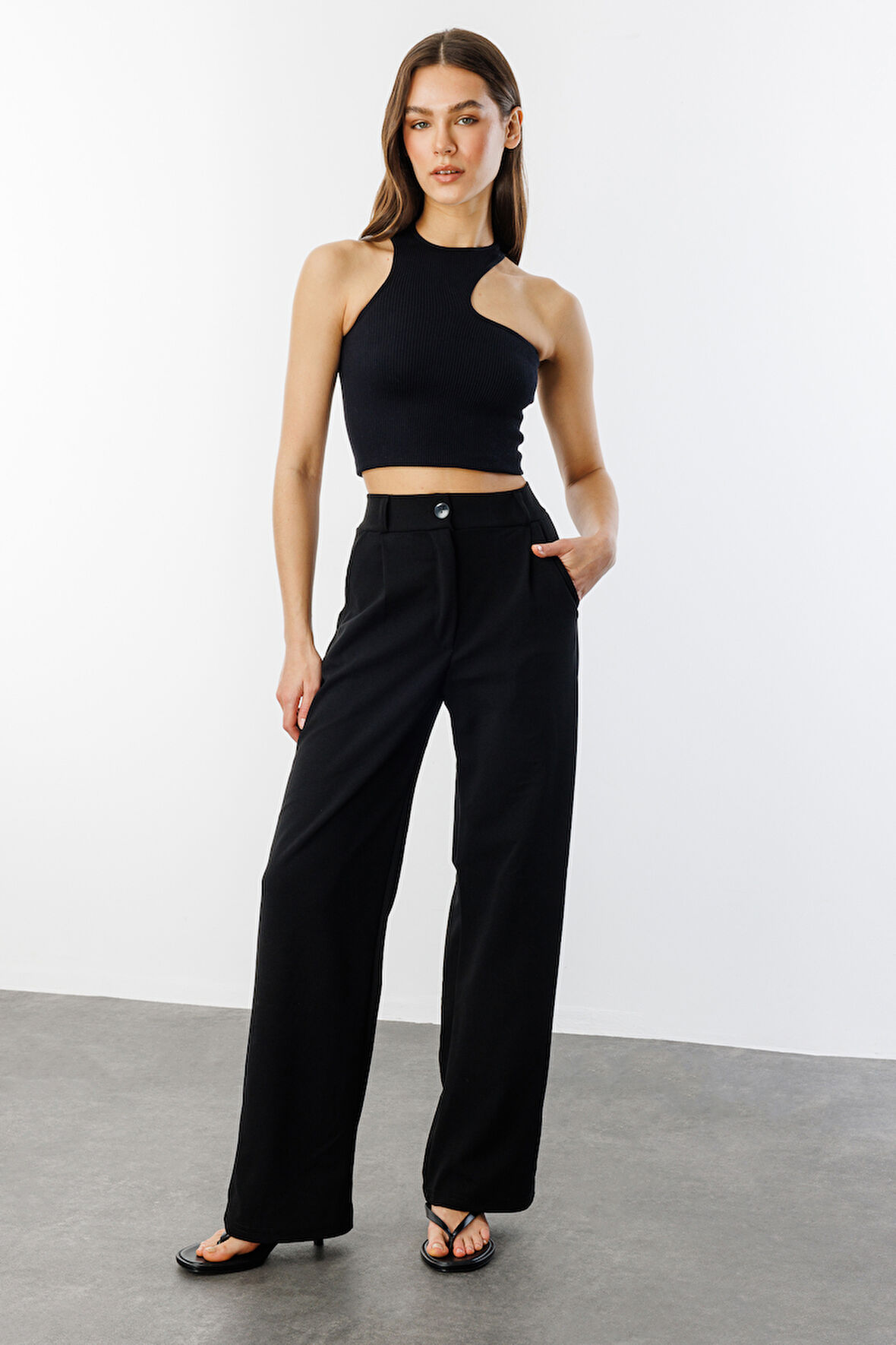 Kadın Oversize Palazzo Pantolon PANTOLON-001