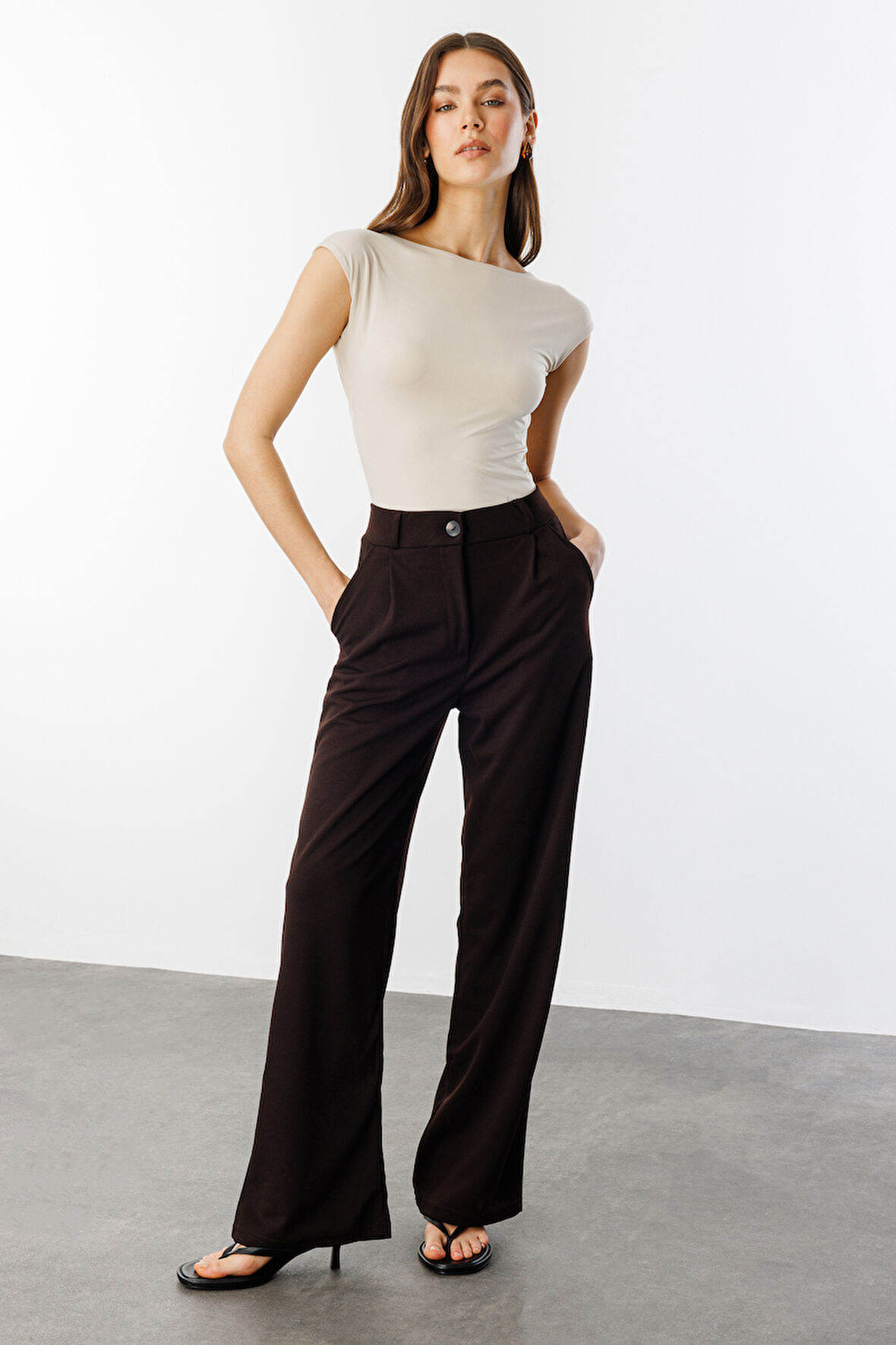 Kadın Oversize Palazzo Pantolon PANTOLON-001