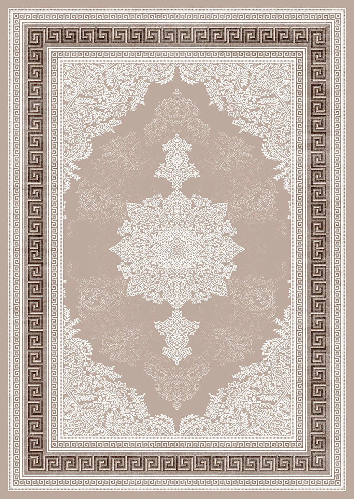 Pamuk Dokuma Taban Kaymaz Yıkanabilir Klasik Desenli  Salon Halısı Mutfak Halısı Koridor Halısı