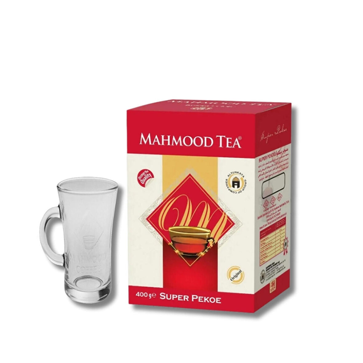 Mahmood Tea Super Pekoe Ithal Seylan Sri Lanka Ceylon Dökme Çayı 400 gr Bardak Hediyeli