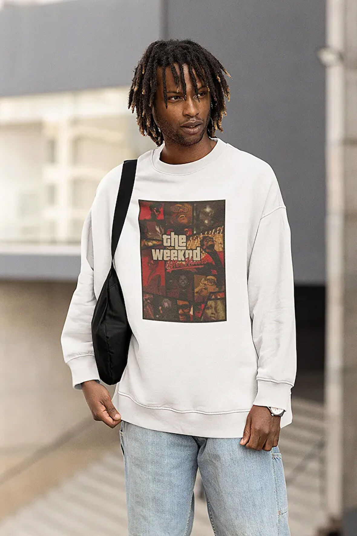 The Weeknd After Hours Baskılı Unisex Oversize Tasarım Sweatshirt