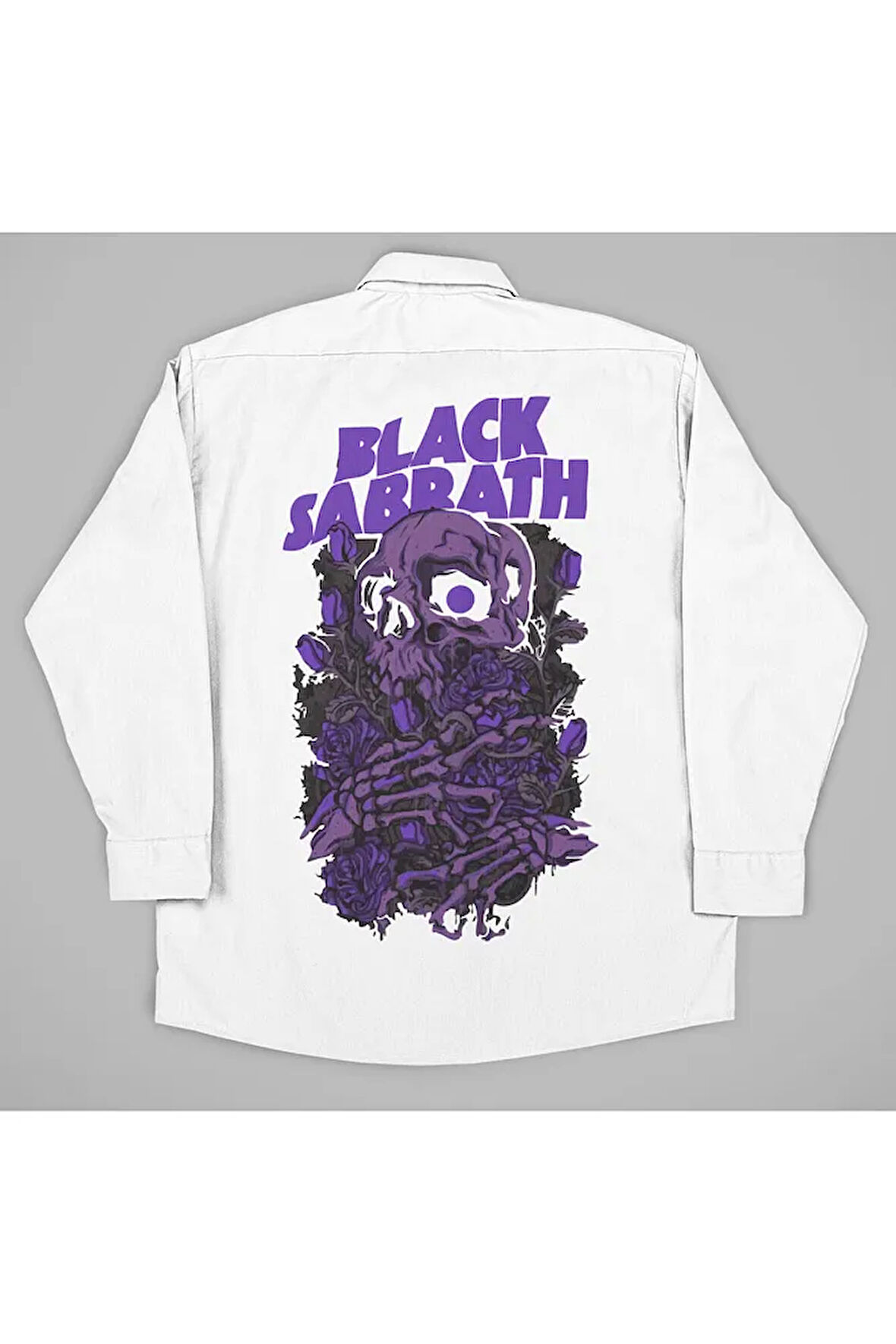Black Sabbath Müzik Grubu Baskılı Unisex Gömlek