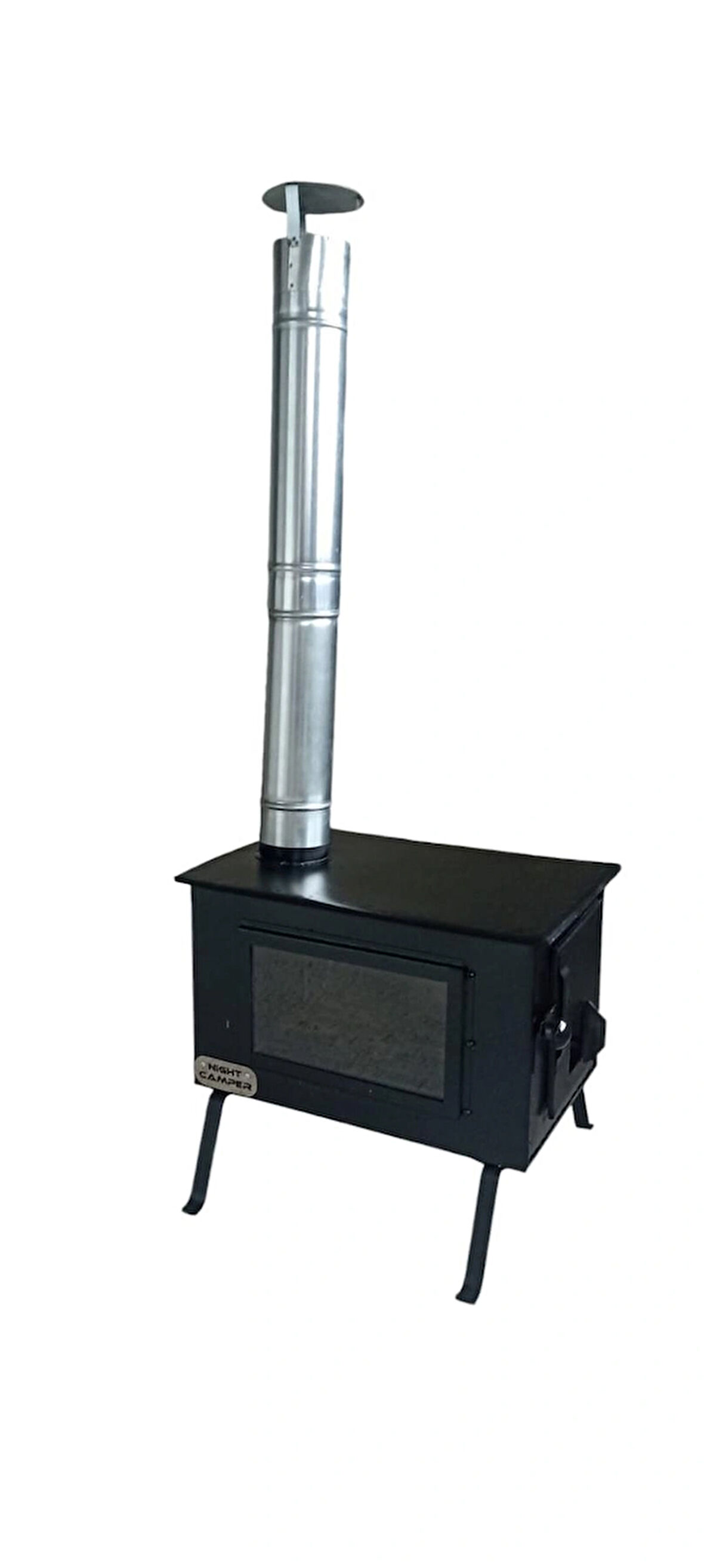 Kamp Sobası ( Şömine Camlı Kamp Sobası) cam solda