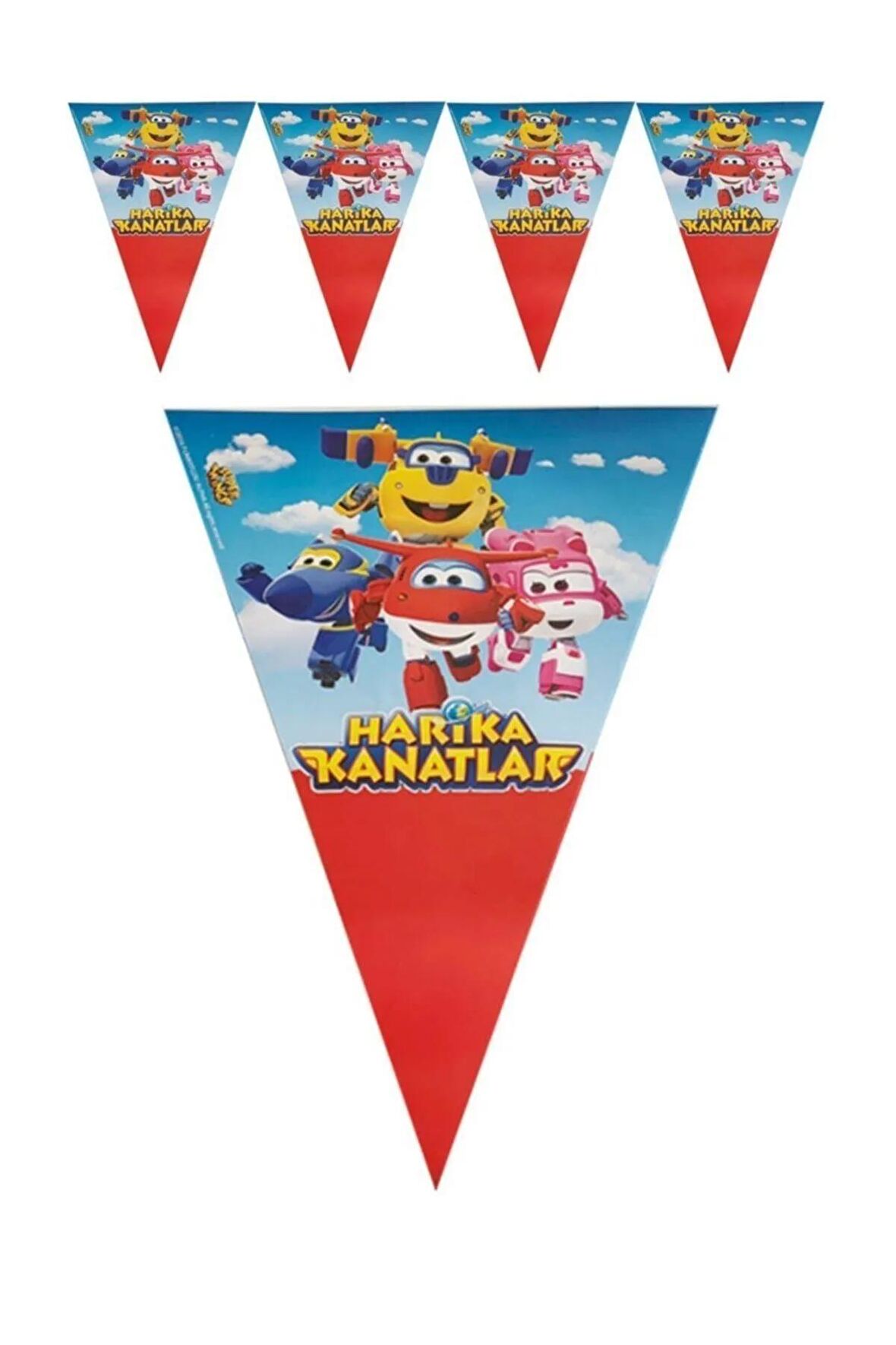 Harika Kanatlar Üçgen Bayrak Banner