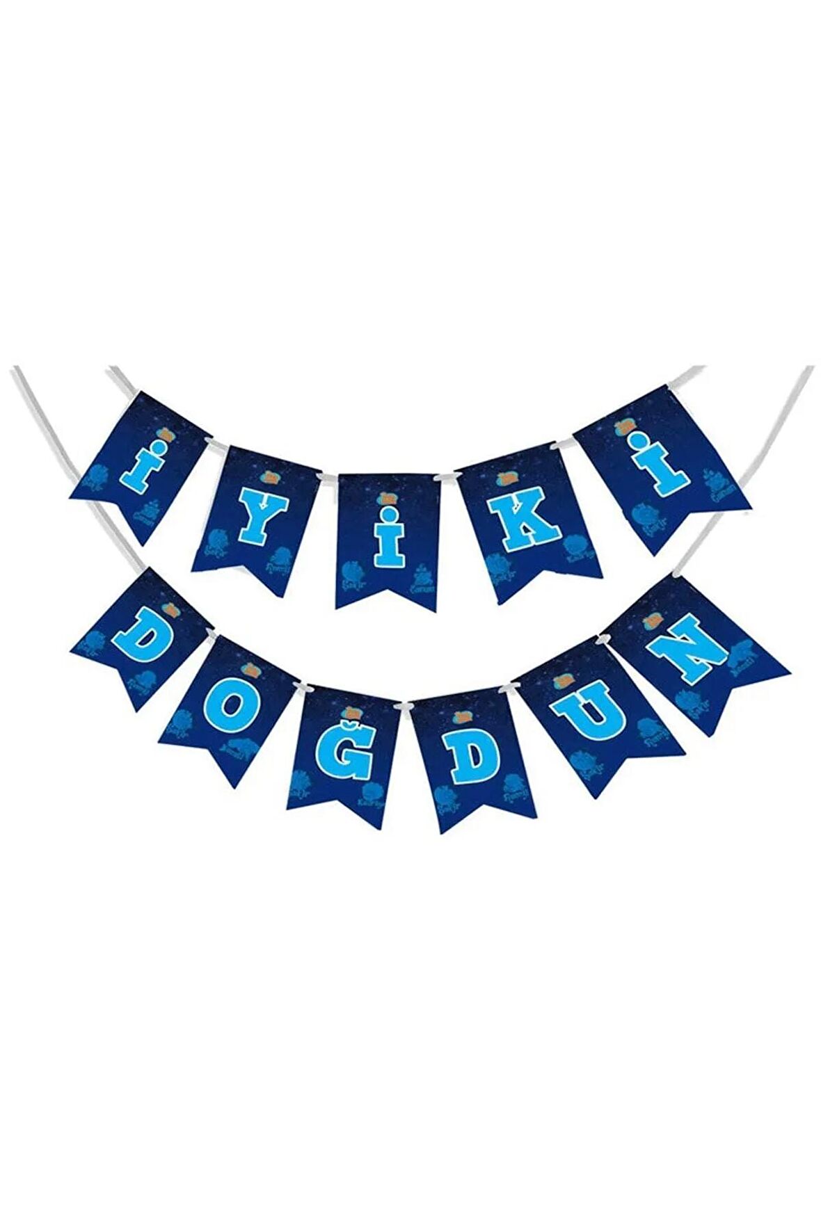 Kral Şakir Uzayda Temalı İyiki Doğdun Set Harf Banner