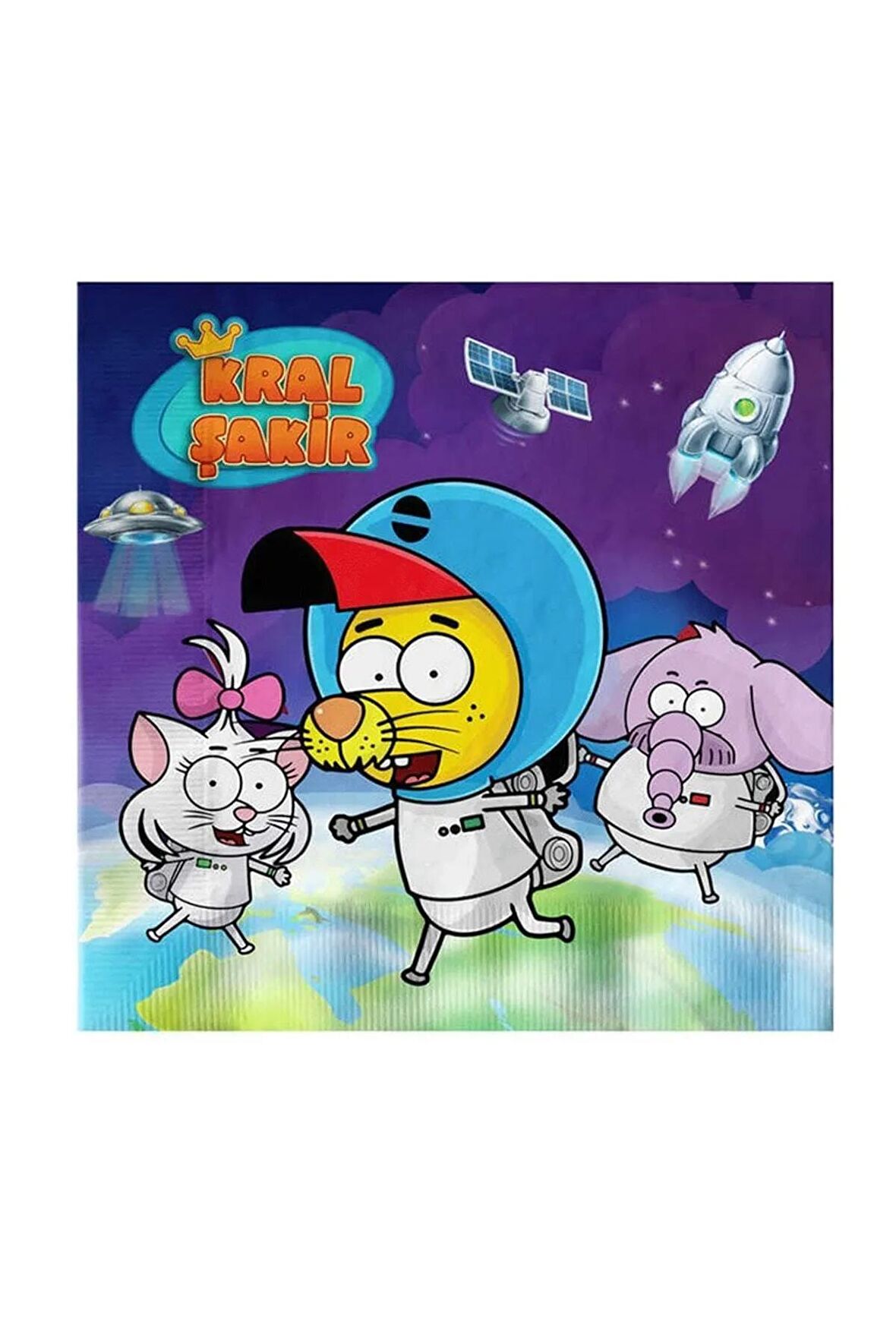Kral Şakir Uzayda Kağıt Peçete 33x33 16'lı