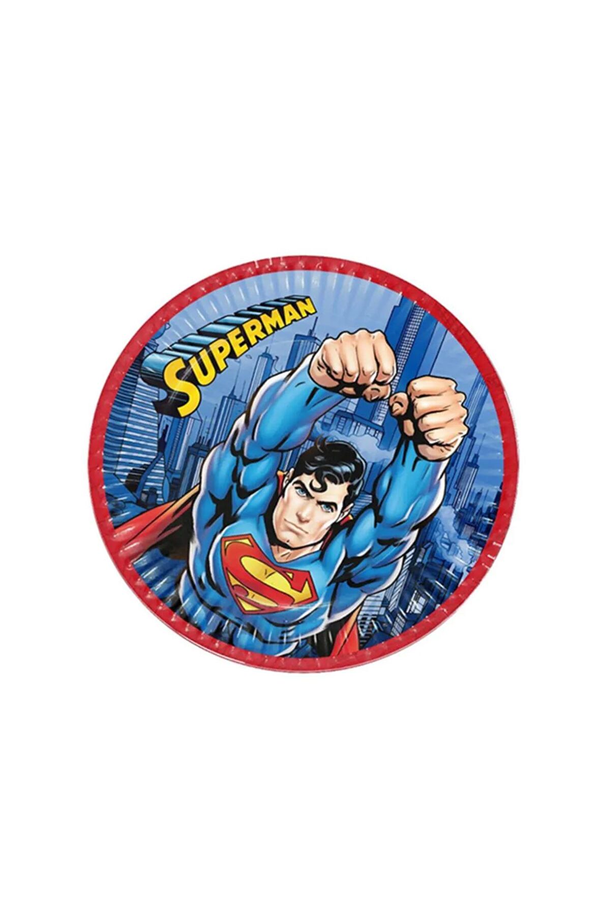 Superman Karton Tabak 23 Cm. 8'Li