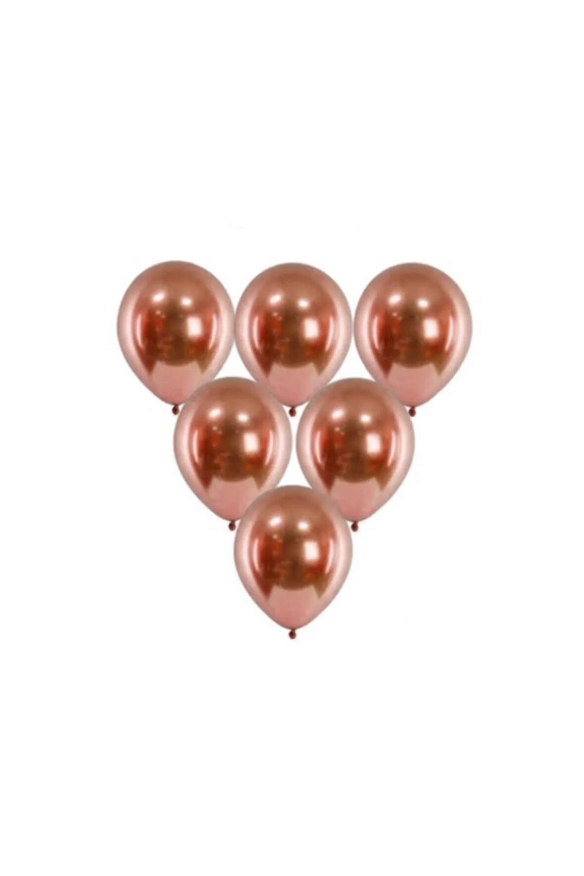 Küçük Balon Krom Rose Gold 10'lu 5inch