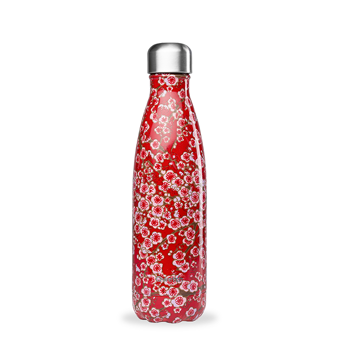 Qwetch QD3076 Çiçek Desenli Isı Yalıtımlı 500ml Termos - Kırmızı