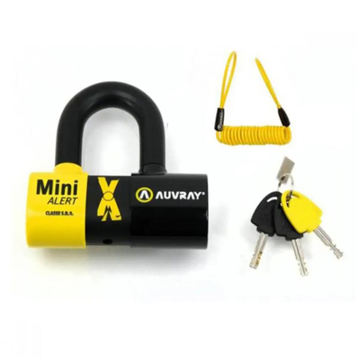 AUVRAY Mini Extreme UV Alarmlı Disk Kilidi SRA Sertifikalı 2AXTRAUV