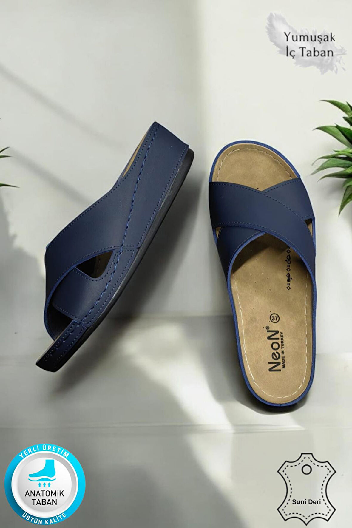 Desy Kadın Ortopedik Taban Şık Konfor Modeli Günlük Terlik Genç Anne Ev Dışarı Terliği