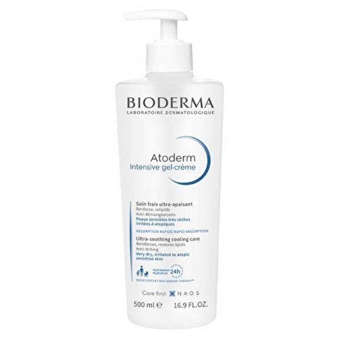 Bioderma Atoderm Intensive Gel Kuru Ciltler İçin Su Bazlı Yağsız Nemlendirici Yüz Bakım Kremi 500 ml