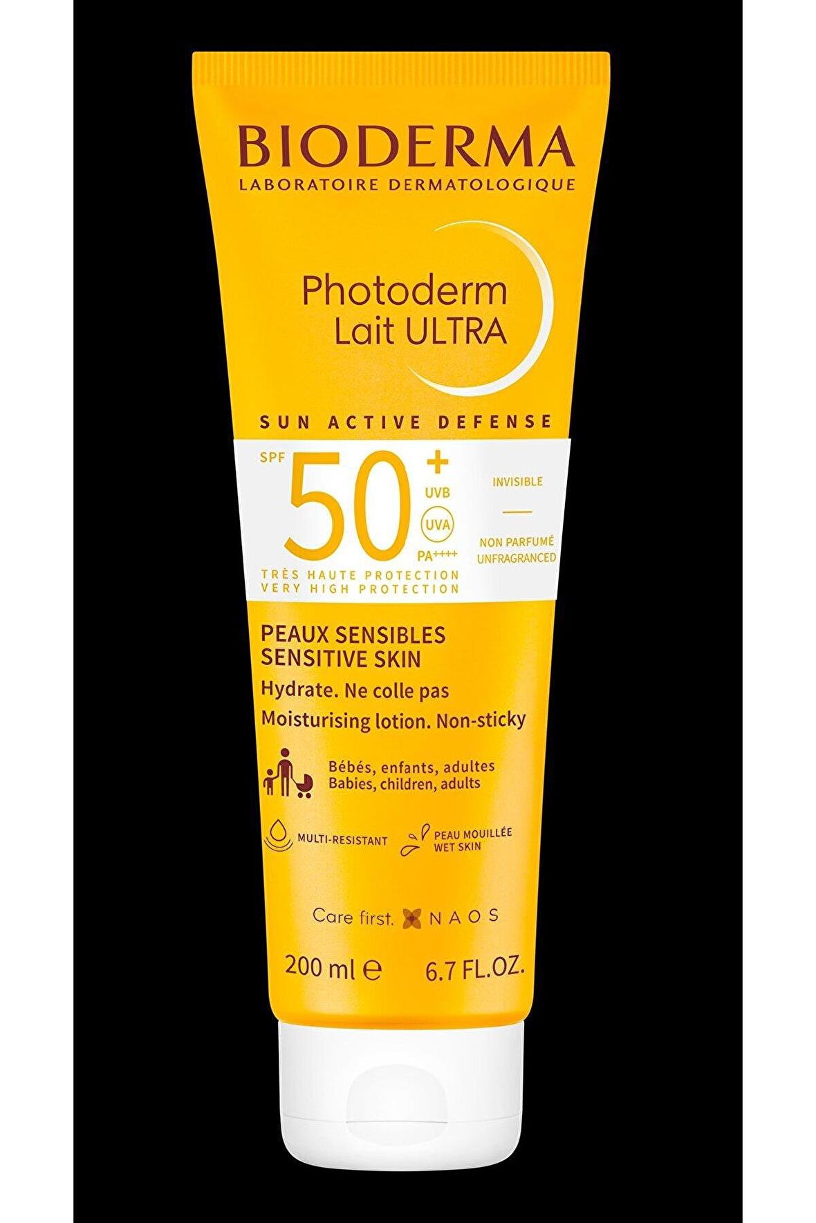 Bioderma Photoderm Lait 50+ Faktör Nemlendirici Hassas Ciltler İçin Renksiz Güneş Koruyucu Krem 200 ml