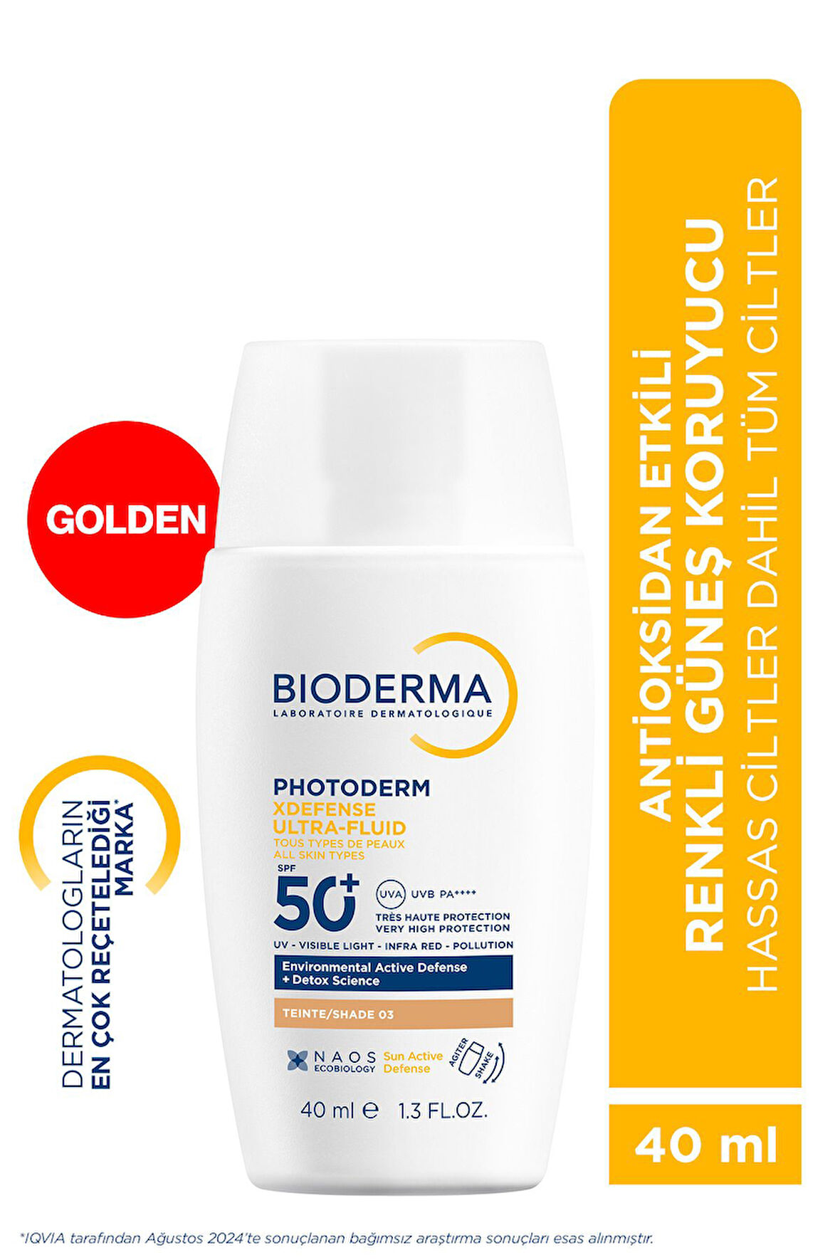 Bioderma Photoderm Xdefense SPF 50+ Golden 40 ml