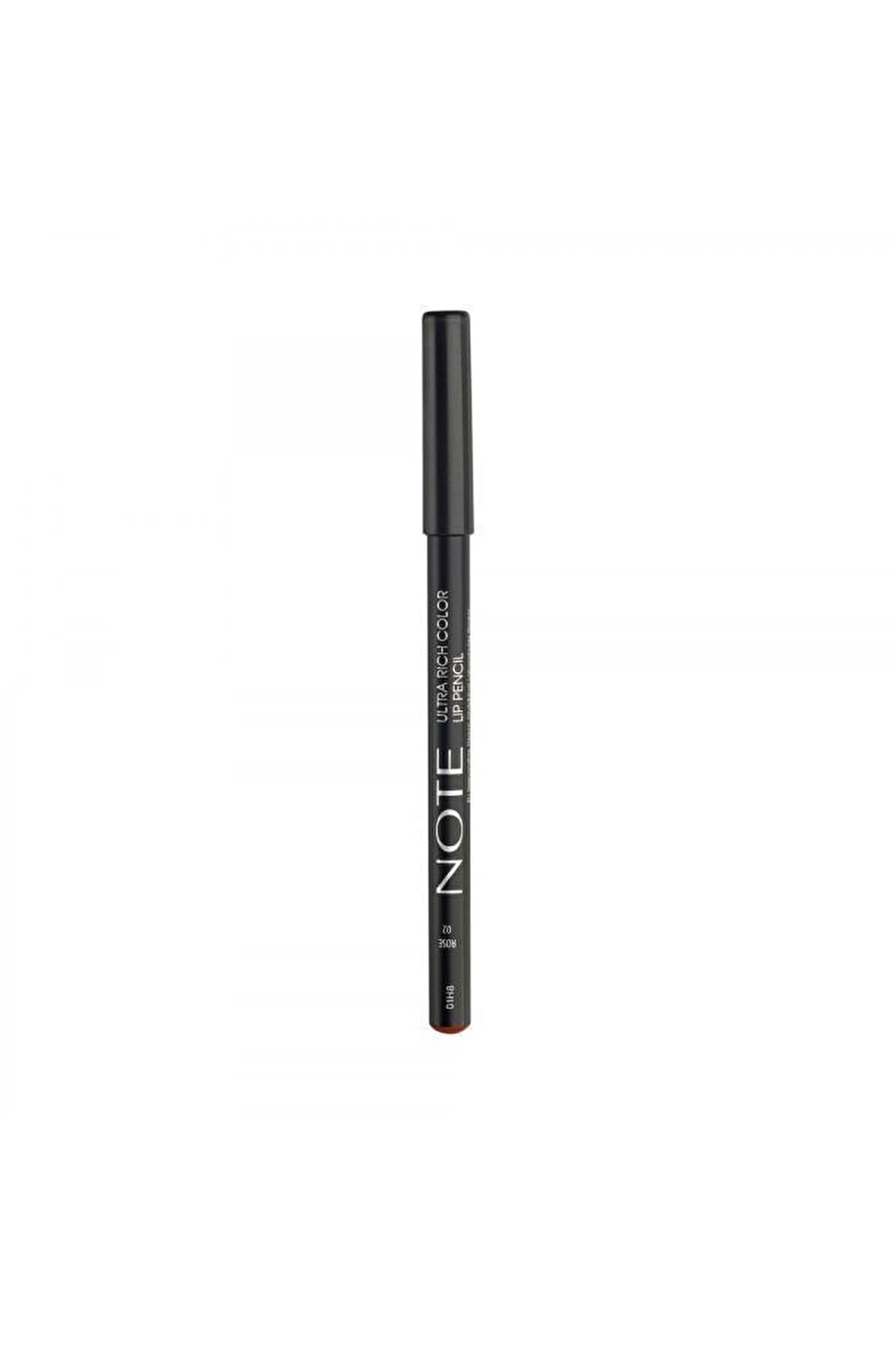 Note Ultra Rich Color Lip Pencil Dudak Kalemi 02 Rose