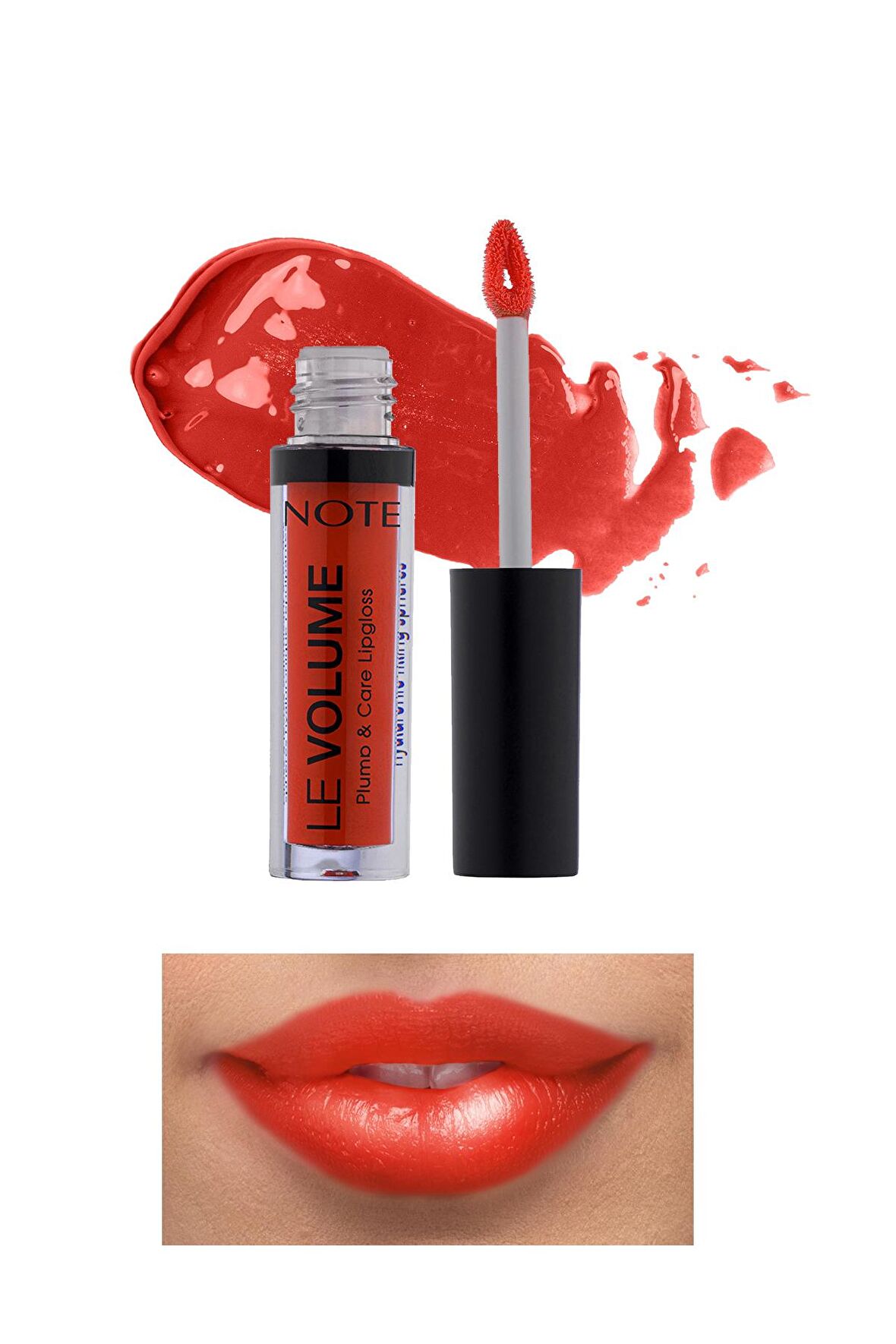 Note Le Volume Plump & Care Lipgloss Dudak Parlatıcısı 05 No Fear Red - Kırmızı