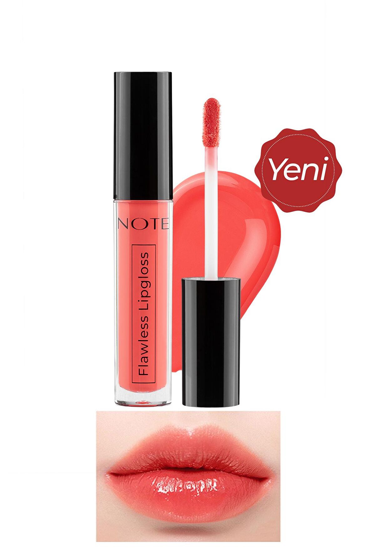 Note Flawless Lipgloss Nemlendirici Etkili Parlak Ruj 06 Tasty Candy - Pembe