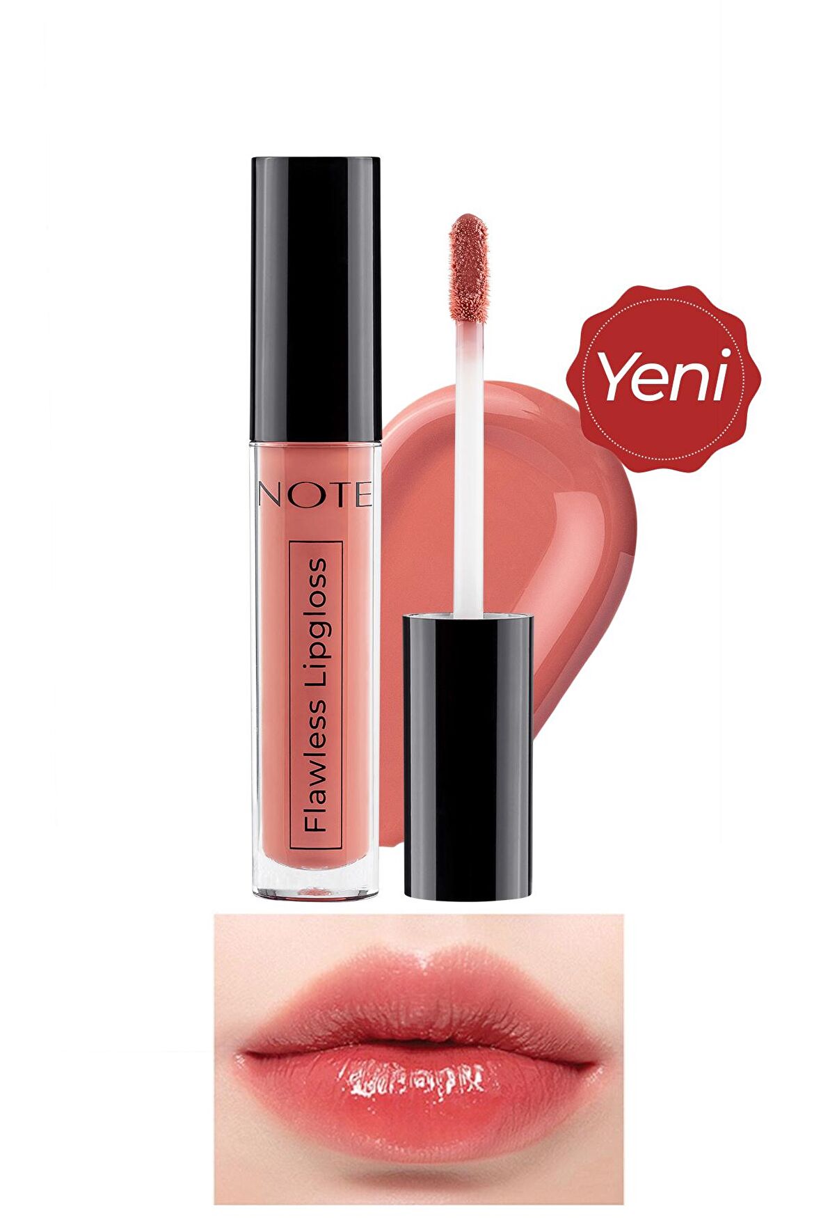 Note Flawless Lipgloss Nemlendirici Etkili Parlak Ruj 01 Nude Touch - Nude